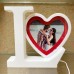2 in 1 Magic Mirror and LED Light Photo Frame LOVE SHAPE for Dye Sublimation Printing 