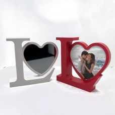 2 in 1 Magic Mirror and LED Light Photo Frame LOVE SHAPE for Dye Sublimation Printing 2 in 1 Magic Mirror and LED Light Photo Frame LOVE SHAPE for Dye Sublimation Printing