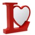 2 in 1 Magic Mirror and LED Light Photo Frame LOVE SHAPE for Dye Sublimation Printing 