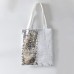 Sequin Linen Shoulder Tote Shopping Bag for dye sublimation heat transfer press printing Sequin Linen Shoulder Tote Shopping Bag for dye sublimation heat transfer press printing