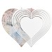 Blank Metal Spinning Spinner Wind Chimes Decorative Hanging for Sublimation Printing