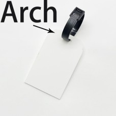White Acrylic Luggage Tag Sign Badge DOUBLE SIDE PRINT for Sublimation Heat Transfer Printing White Acrylic Luggage Tag Sign Badge DOUBLE SIDE PRINT for Sublimation Heat Transfer Printing