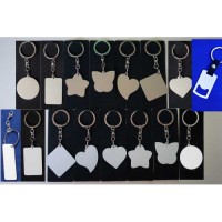 Blank Metal Shape Key Rings Heat Press machine Sublimation ink Printing Supplies