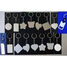 Blank Metal Shape Key Rings Heat Press machine Sublimation ink Printing Supplies