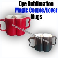 Magic color change MUGS valentine / lover DYE SUBLIMATION ink heat press Magic color change MUGS valentine / lover DYE SUBLIMATION ink heat press