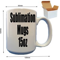 MUGS 15oz for DYE SUBLIMATION - BEST FOR SUBLIMATION INK MUGS 15oz for DYE SUBLIMATION - BEST FOR SUBLIMATION INK