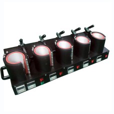 Mug Heat Press machine 5 in 1 Combo for Dye Sublimation ink