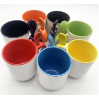 Sublimation Blank MUG and SPOON SET 12oz with Gift Box for mug press Sublimation Blank MUG and SPOON SET 12oz with Gift Box for mug press