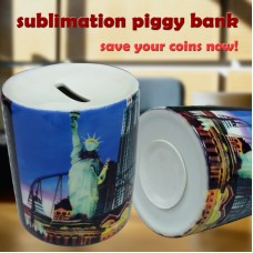 Ceramic porcelain Piggy Bank for Dye Sublimation ink Heat press Ceramic porcelain Piggy Bank for Dye Sublimation ink Heat press