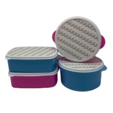 Sublimation POLYMER LUNCH BOX Container Pink / Blue Colour Food Storage 