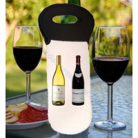 Blank Single Bottle Wine Cooler Bag with Black Top / Bag for Dye Sublimation ink Blank Single Bottle Wine Cooler Bag with Black Top / Bag for Dye Sublimation ink