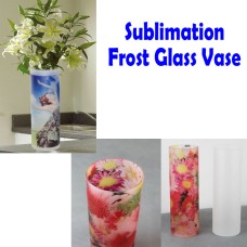 Elegant Hand Feeling Frost Glass Vase for Dye Sublimation ink Heat press Elegant Hand Feeling Frost Glass Vase for Dye Sublimation ink Heat press